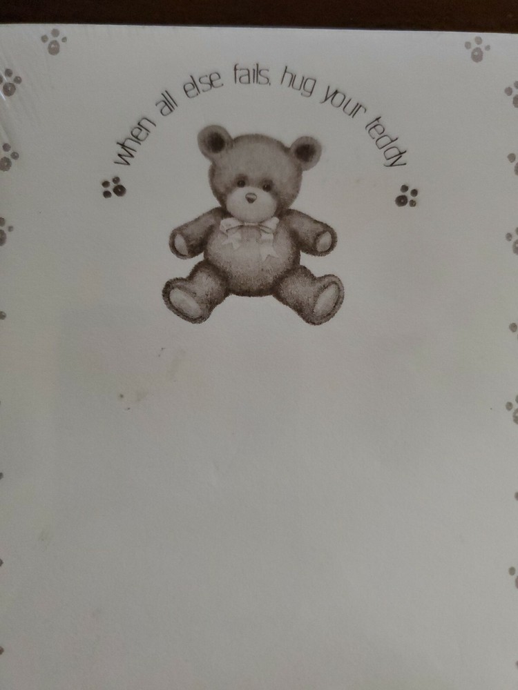 Cute Teddy Bear Notepad List Pad Grocery Pad, NIP