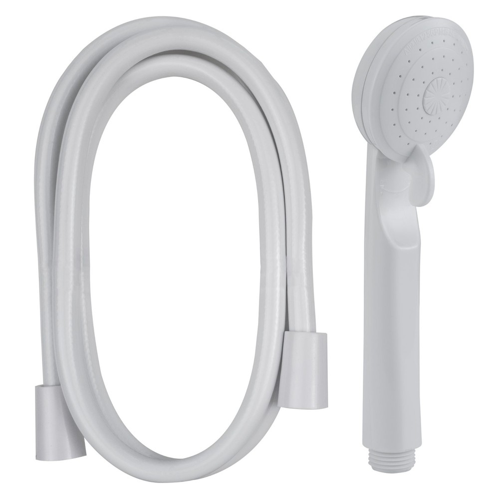 RecPro RV Handheld Shower Head & Hose – White w/ Shut Off