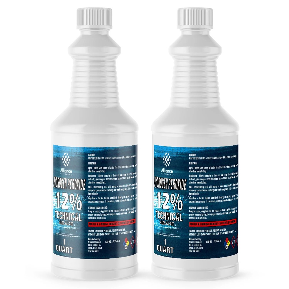 Hydrogen Peroxide 12% Technical Grade - 2 Quarts
