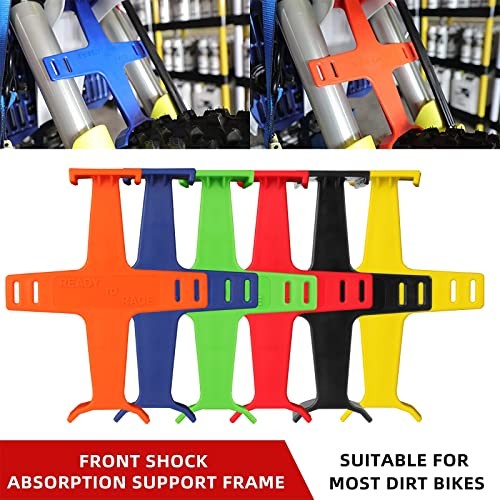 10.6 inch Universal Motorcycle Fork Brace Protection Plastic Fork Support blue