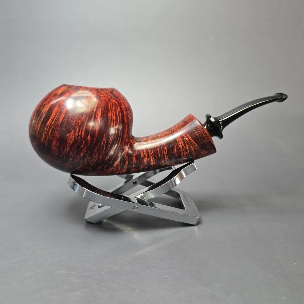 Wandi Riyadi Smooth Speeding Tomato Handmade Briar Pipe, New