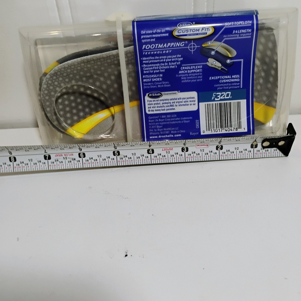 Dr. Scholl's CF 320 Custom Fit Orthotic Inserts CF320 insoles New sealed