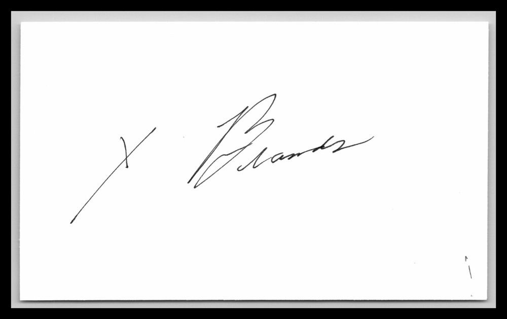 X Brands - Actor - 3x5 Card - Signed | Autograph (i)