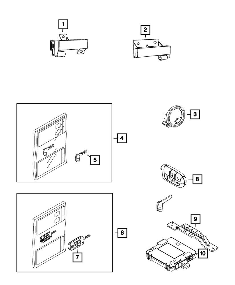 Genuine Mopar Transmitter 7QG13DX9AA