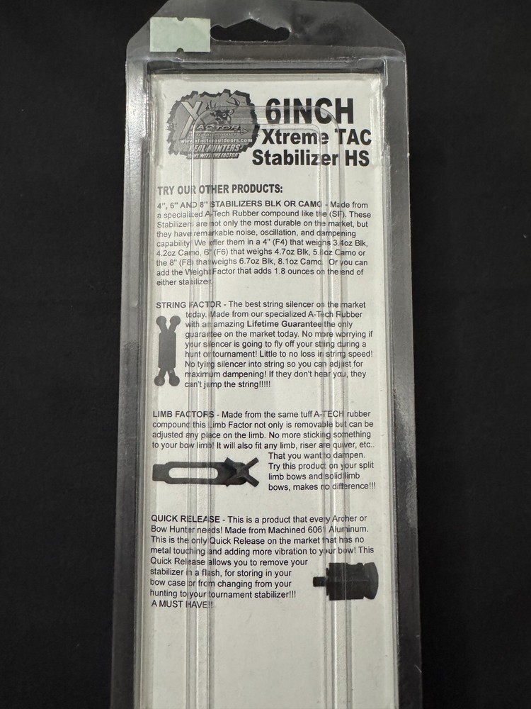 X Factor 6 Inch Xtreme TAC Stabilizer HS - 0325#14