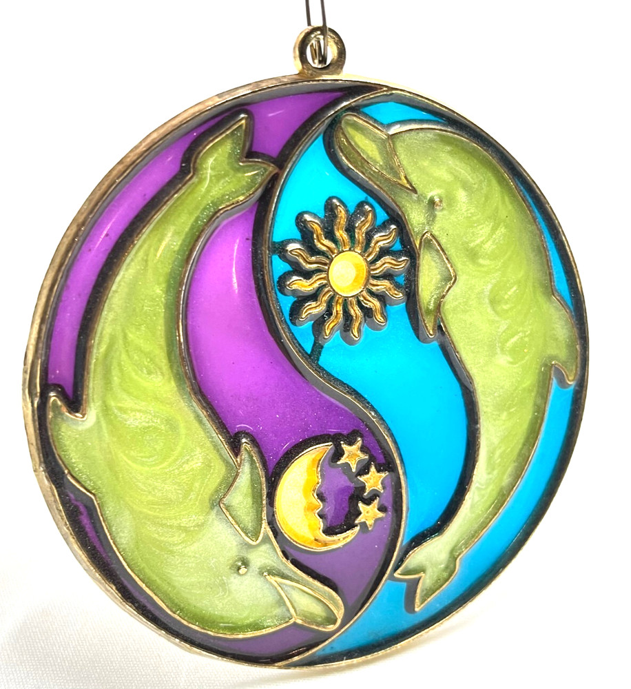 Suncatcher- Yin Yang Dolphins