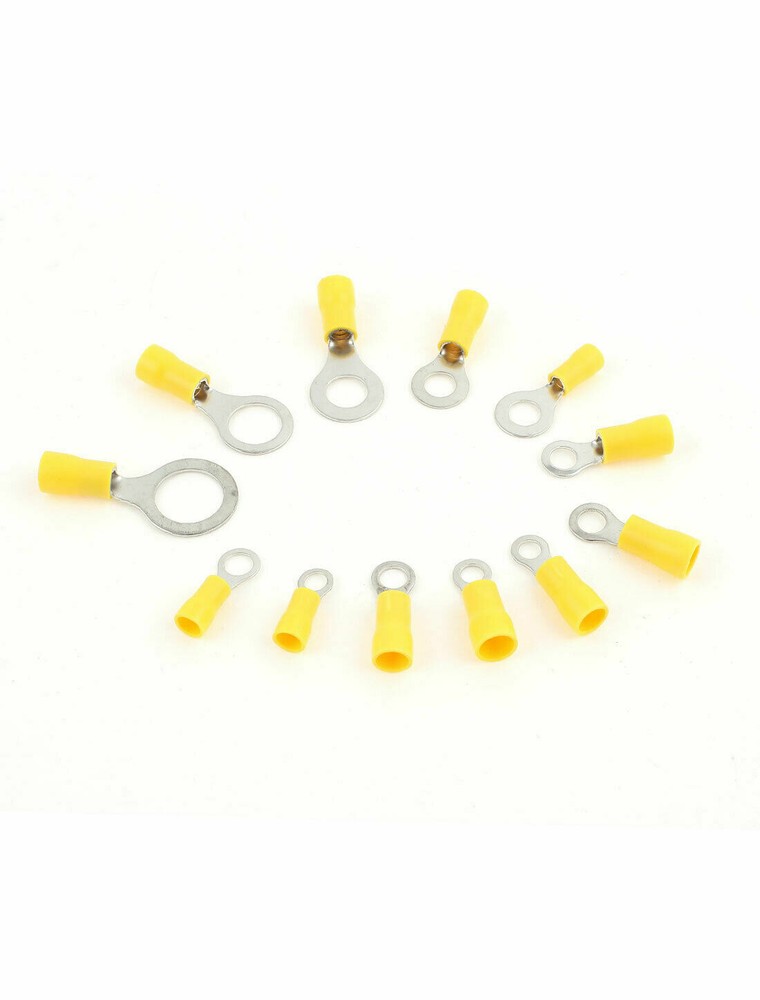 120Pcs Insulated Ring Crimp Terminal Assorted Set Electrical Wiring Connector✦KD