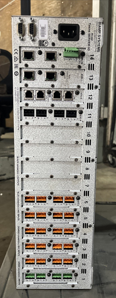 BIAMP SYSTEMS TESIRA SERVER-IO DIGITAL NETWORK SIGNAL PROCESSOR