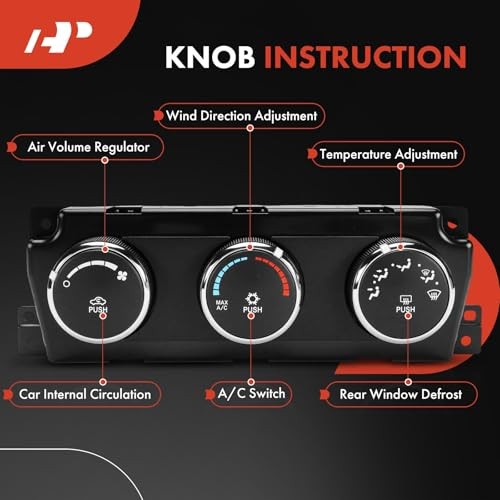 Heater Climate Control Panel Module Compatible with Dodge Ram 1500 2009-2010