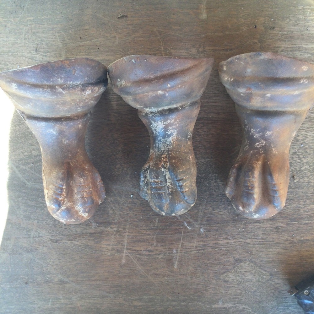 Claw Legs CAST IRON 3 7” Antique