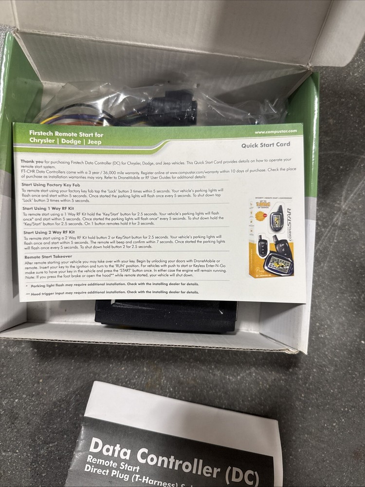 Firstech LLC Data Controller Remote Start DC For Chrysler Dodge Jeep FT-CHR1-DC