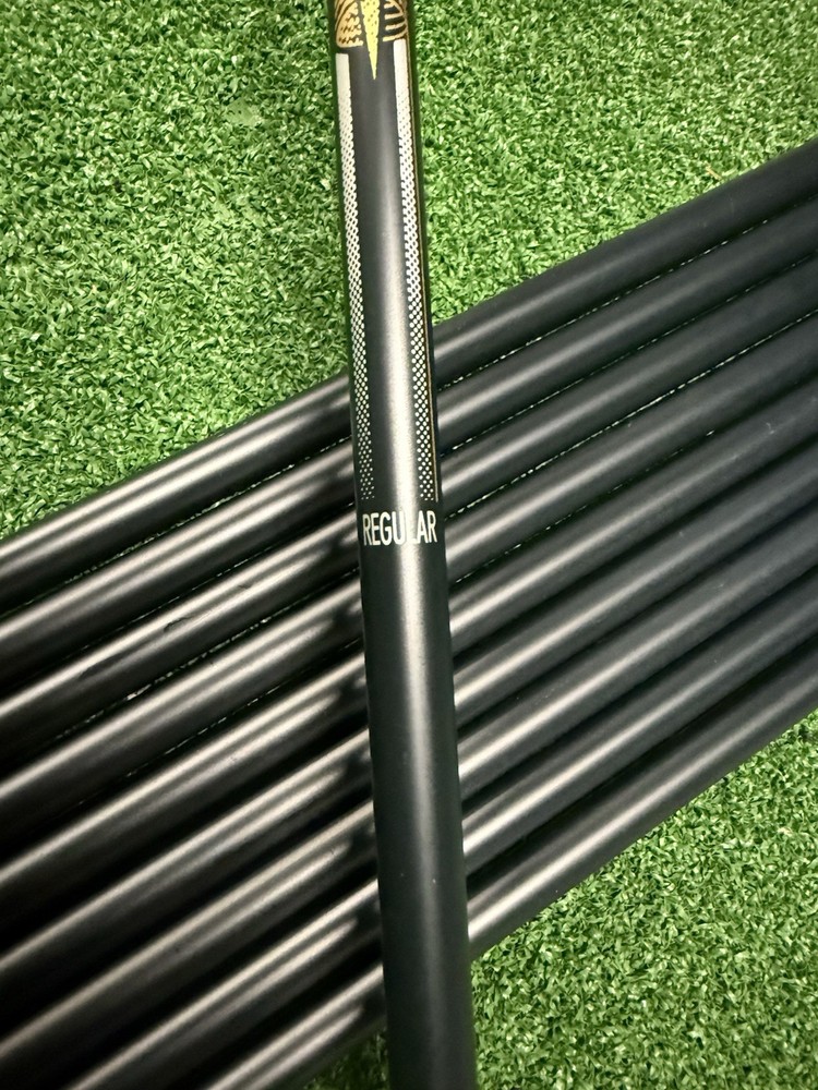2 x Palmer Regular Black Graphite Iron Shaft .370 Tip