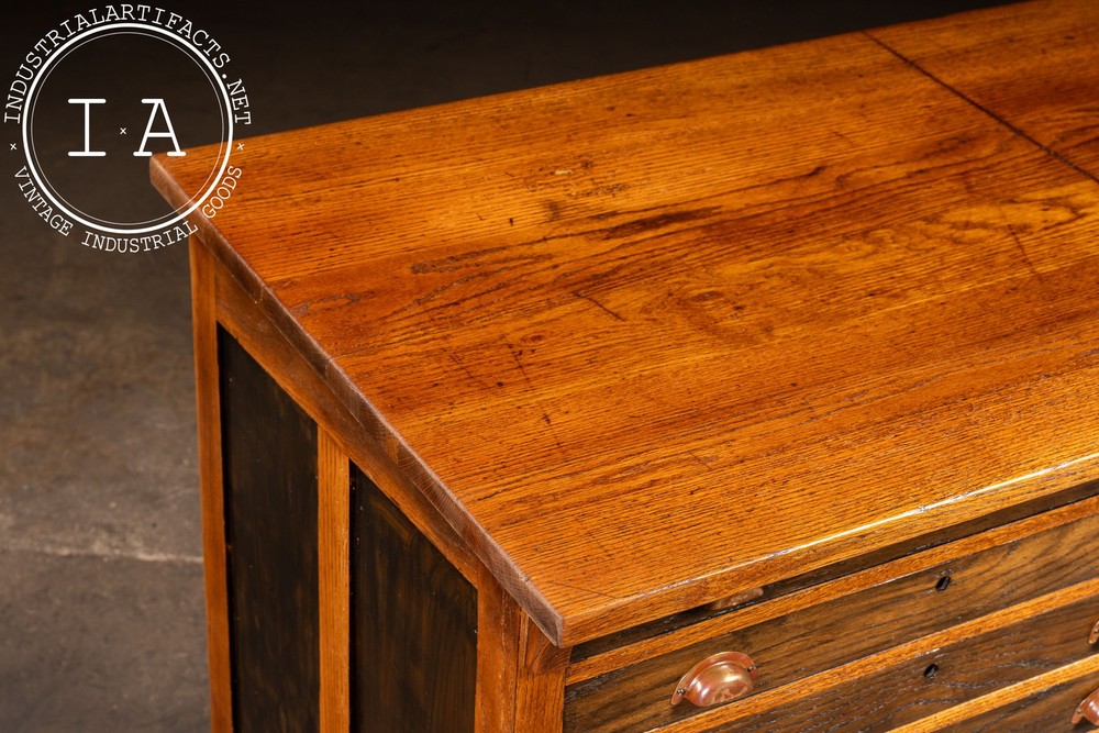 Antique Double Flat File Drafting Table