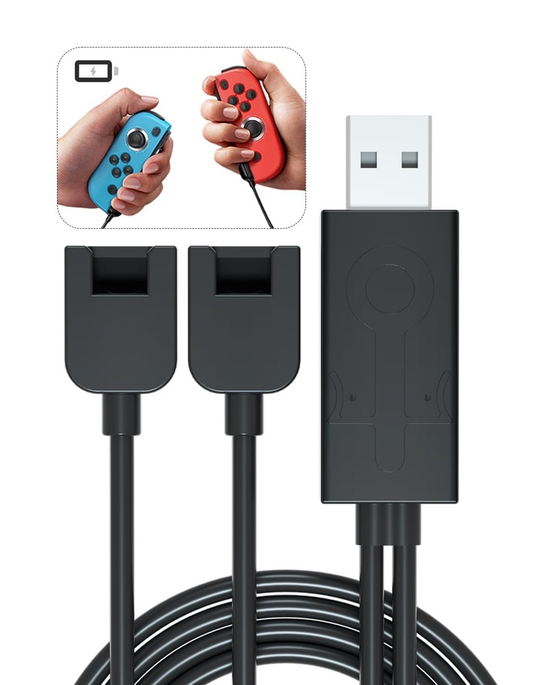 SYACHI Joycon Charger Cable for Switch, Portable USB Cable...