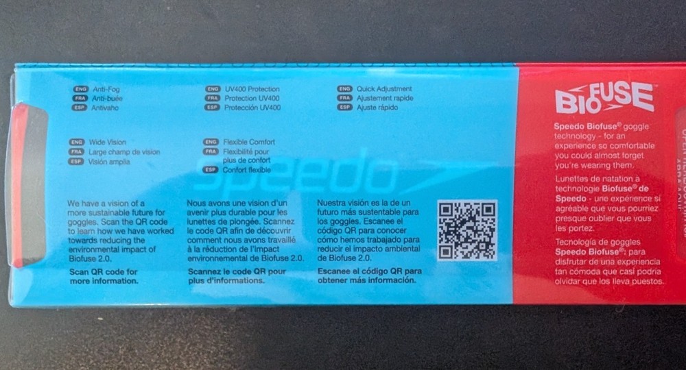 Speedo Biofuse Best Fitting Google No Leak for Ages 14