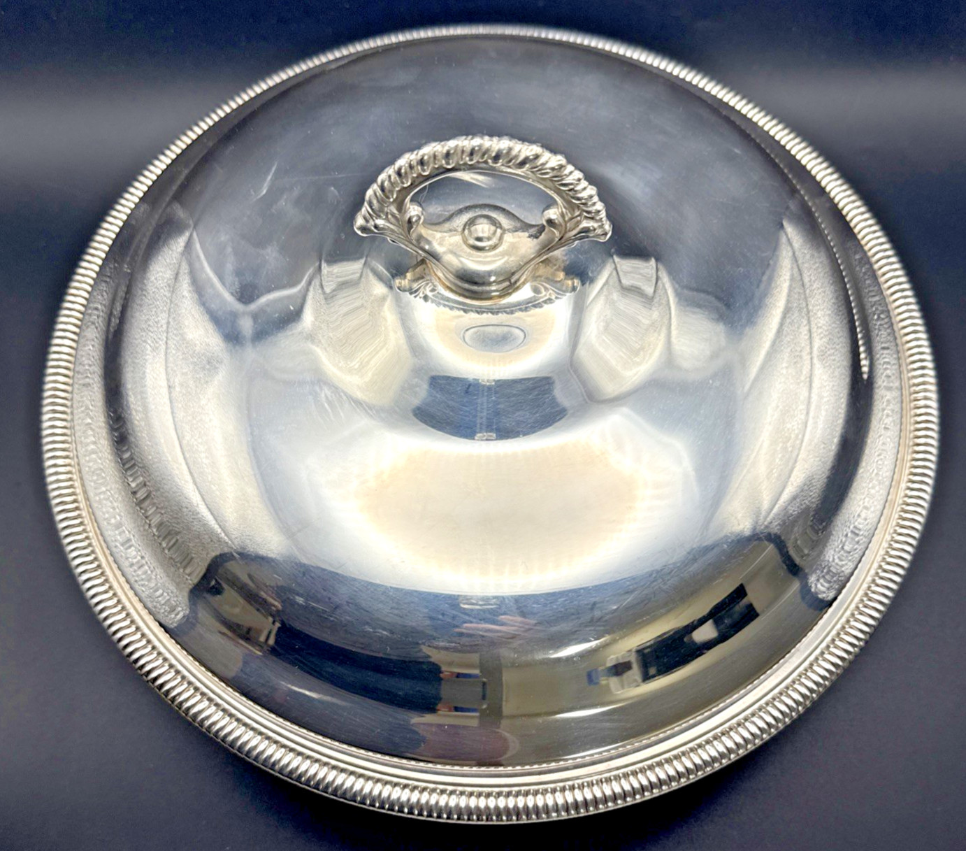 Covered Serving Casserole Dish Vtg Wm Rogers Silver Plate Round 4262 10.5" Bowl