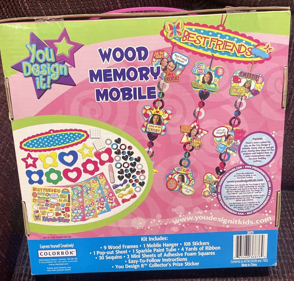 YOU DESIGN IT! WOOD MEMORY MOBILE CREATIVE FUN 10” X 15”