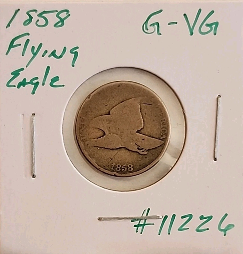 1858 Small Letters Flying Eagle Cent ■ VG ■ # 11226