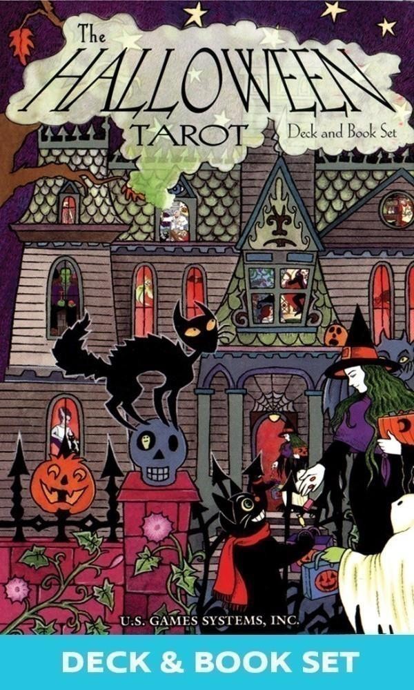 Halloween Tarot Cards Deck Boxed Kit - Includes Deck and Guidebook!