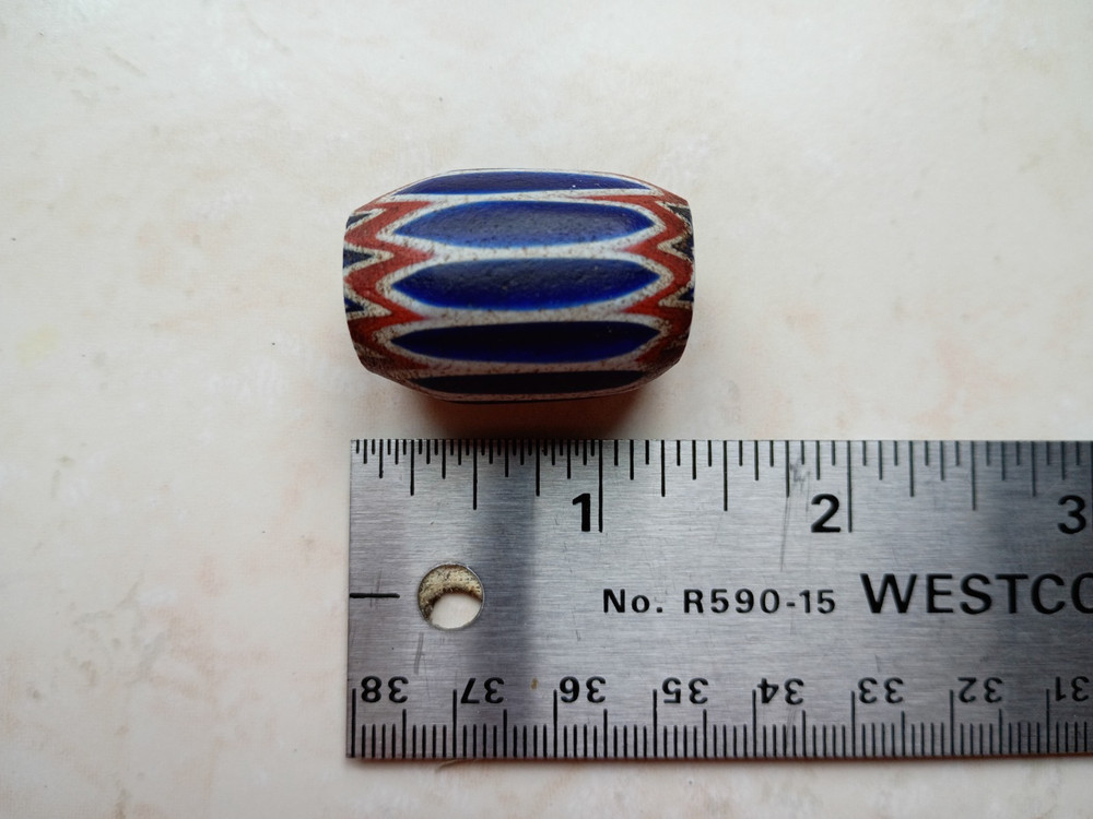 Antique Venetian Chevron Trade Beads 6 Layer