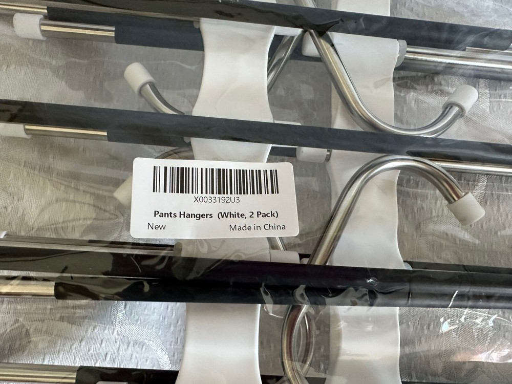 2 Pack Pants Hangers Space Saving Metal Closet 2 Pack NIP