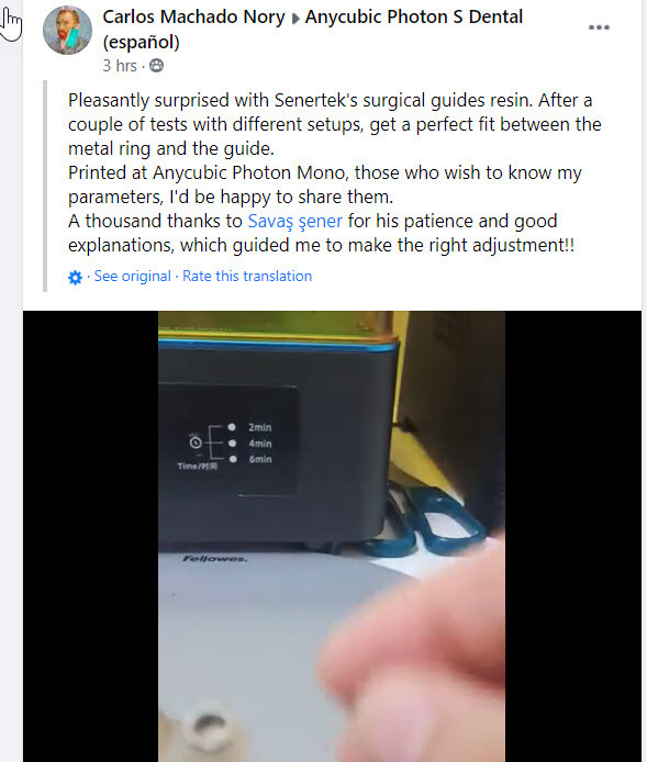 DLP SLA LCD 3d printer surgicale guide resin for 3d printers..