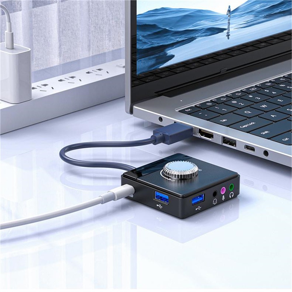 USB2.0 Sound Card Audio Adapter For Desktop Laptop Notebook Computer PC