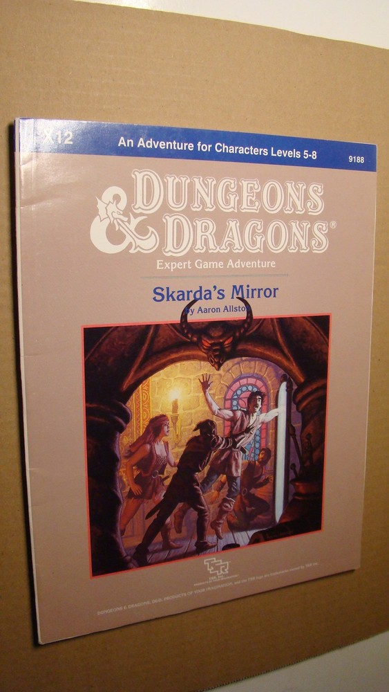 MODULE - X12 SKARDA'S MIRROR *HIGH GR* DUNGEONS DRAGONS ORIGINAL 1ST PRINT RARE