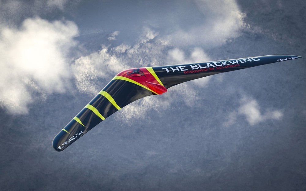 The Ravens Forge Eclipson UAV Blackwing 3D Printed AERO RC Airplane Kit