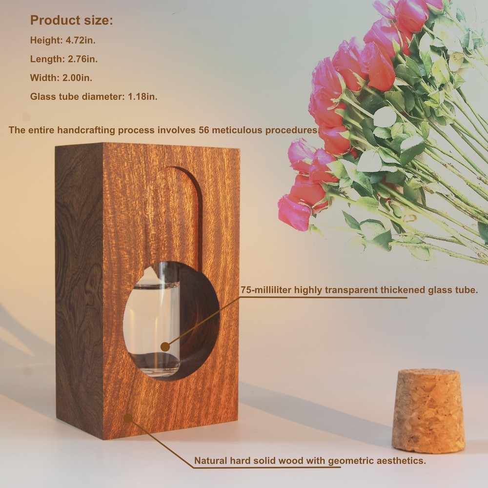 2 Empty Fragrance Wood Glass Diffuser Bottles, Refillable Diffuser Bottles wi...