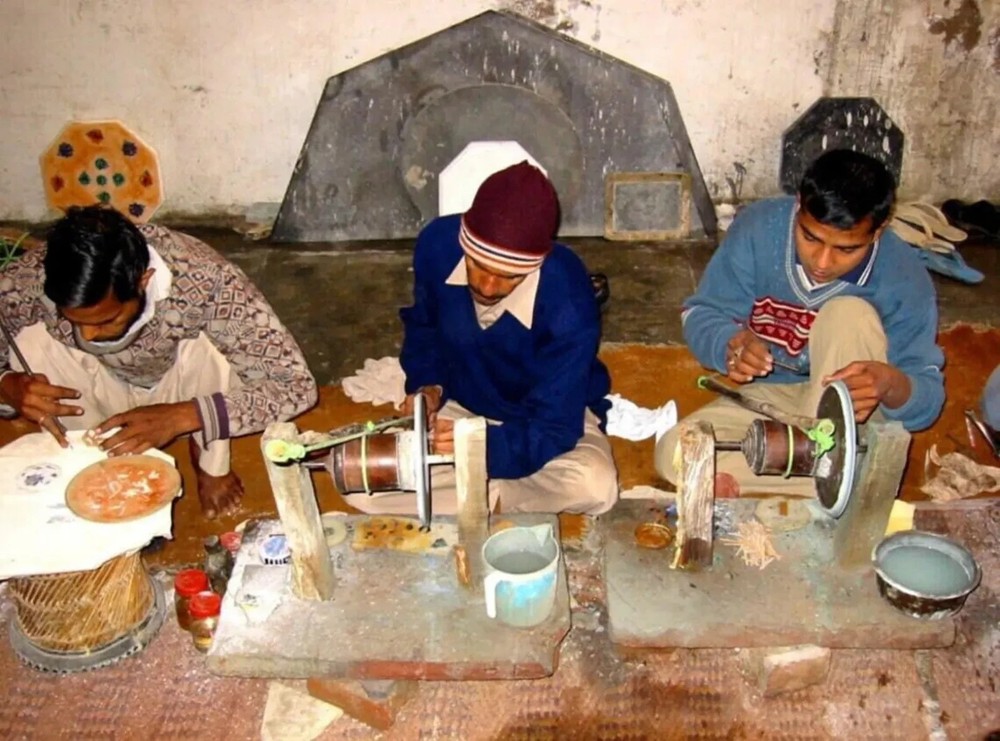 Green Marble Console & Entryway Table – Hall, Bedside, Corner Table with Marble