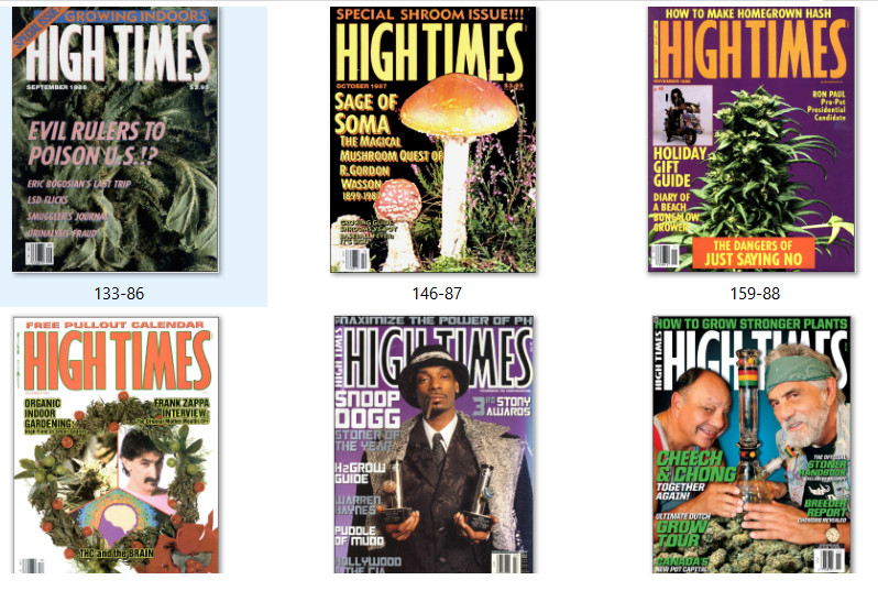 High Times Super Large Bundle Mainly Complete 1974-2018 Collection Plus Bonuses