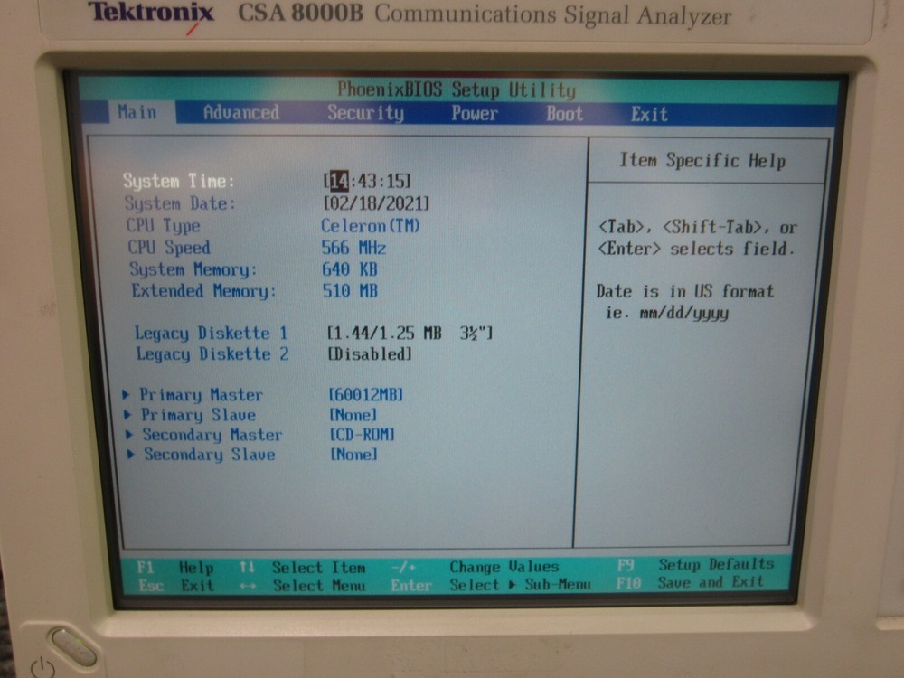 Tektronix CSA 8000B Communications Signal Analyzer