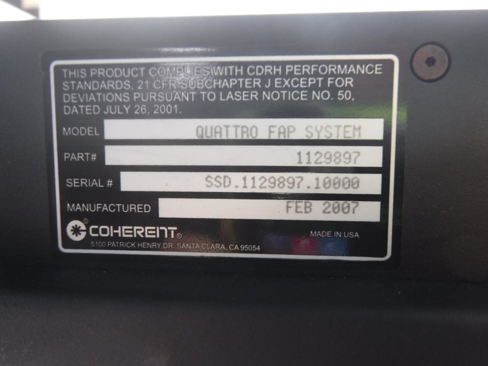 Coherent Quattro 1129897 Quattro Fab System