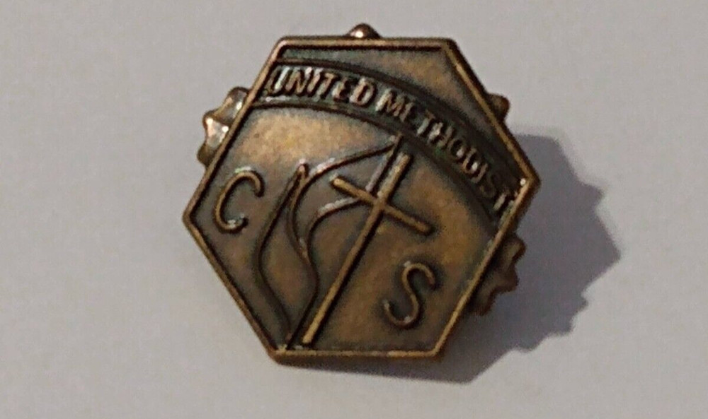 Vintage United Methodist CS Religious Lapel Pin