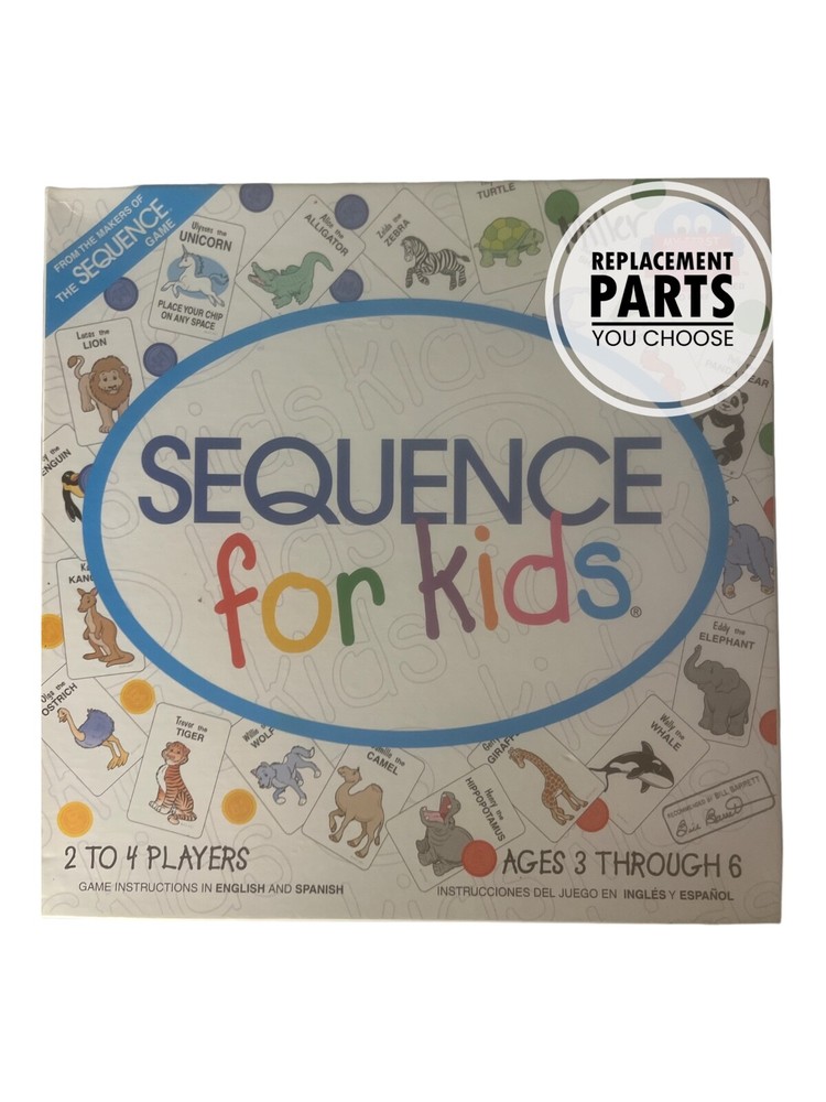 Sequence for Kids Replacement Parts Pieces You Pick!!