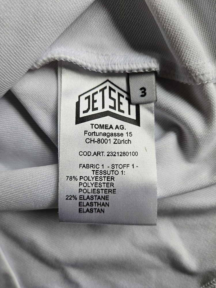 Jet Set Ski Base Layer White Long Sleeved Size 3