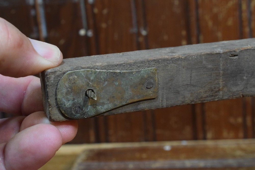 WOOD SCRIB SCRATCH MARKING WOODWORKING TOOL 17" LONG PRIMITIVE SIMPLE FUNCTIONAL