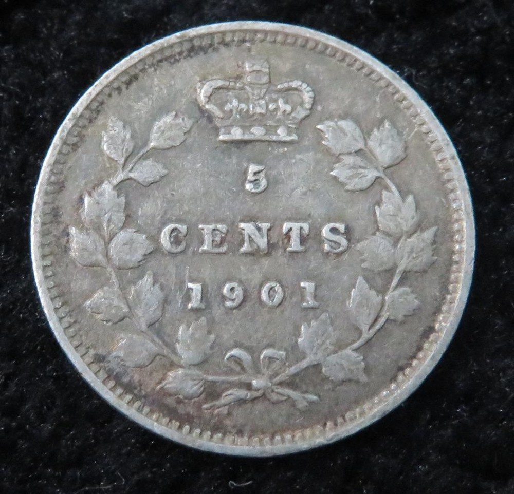 1901 Canada 5 Cents A713