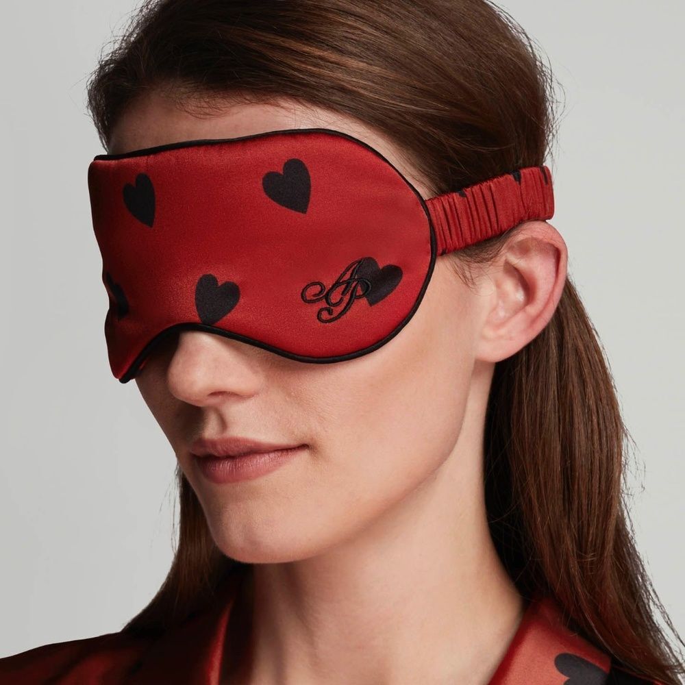 Agent Provocateur Hart Red Silk Eyemask NWT