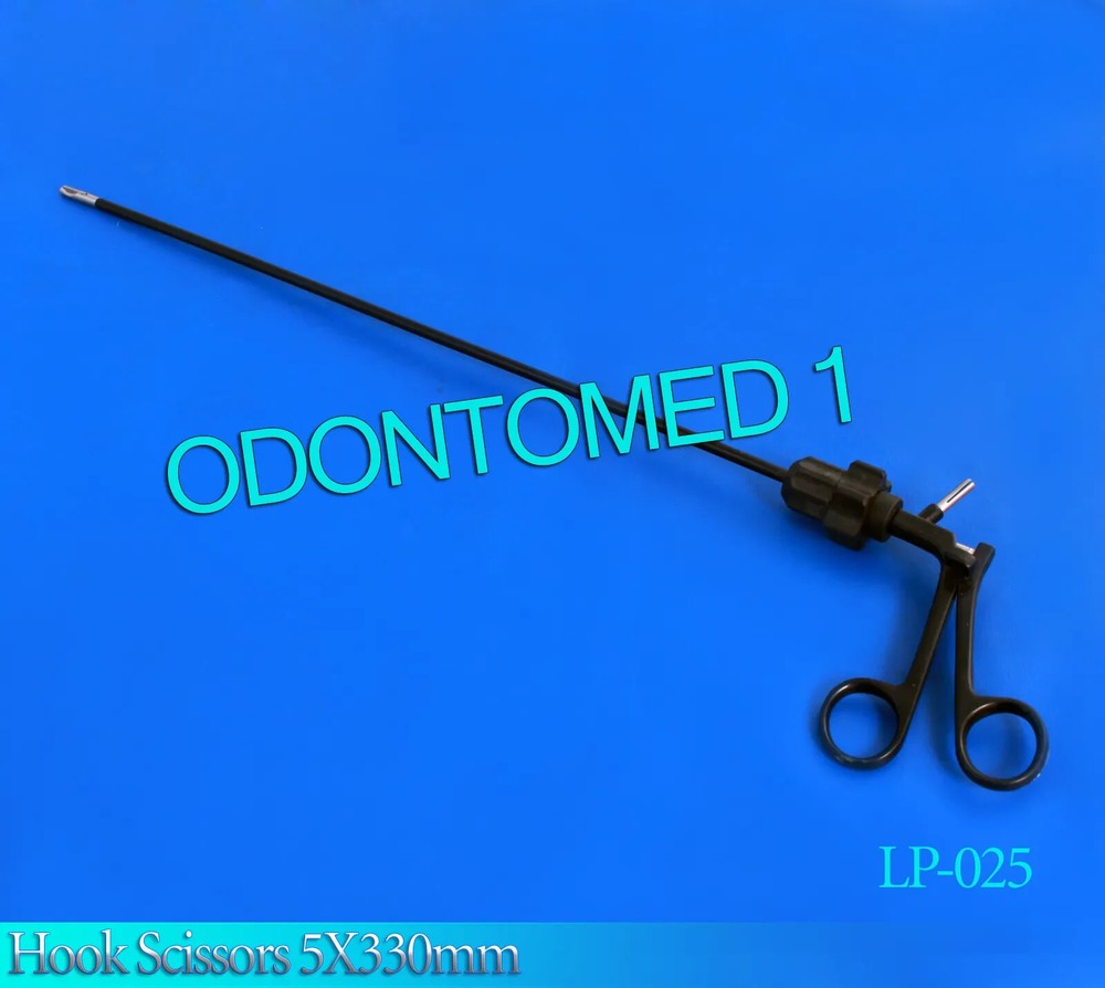 Hook Scissors 5X330mm Lap Scissors Lap Surgical Instruments ODM-LP-025
