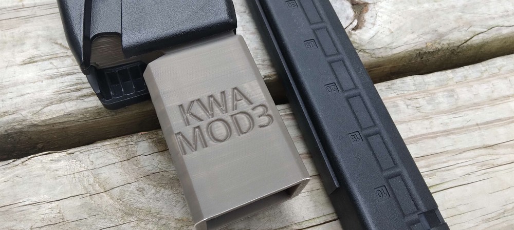 Airsoft KWA Mod 3 AEG Odin Speedloader Adapter (Tan)