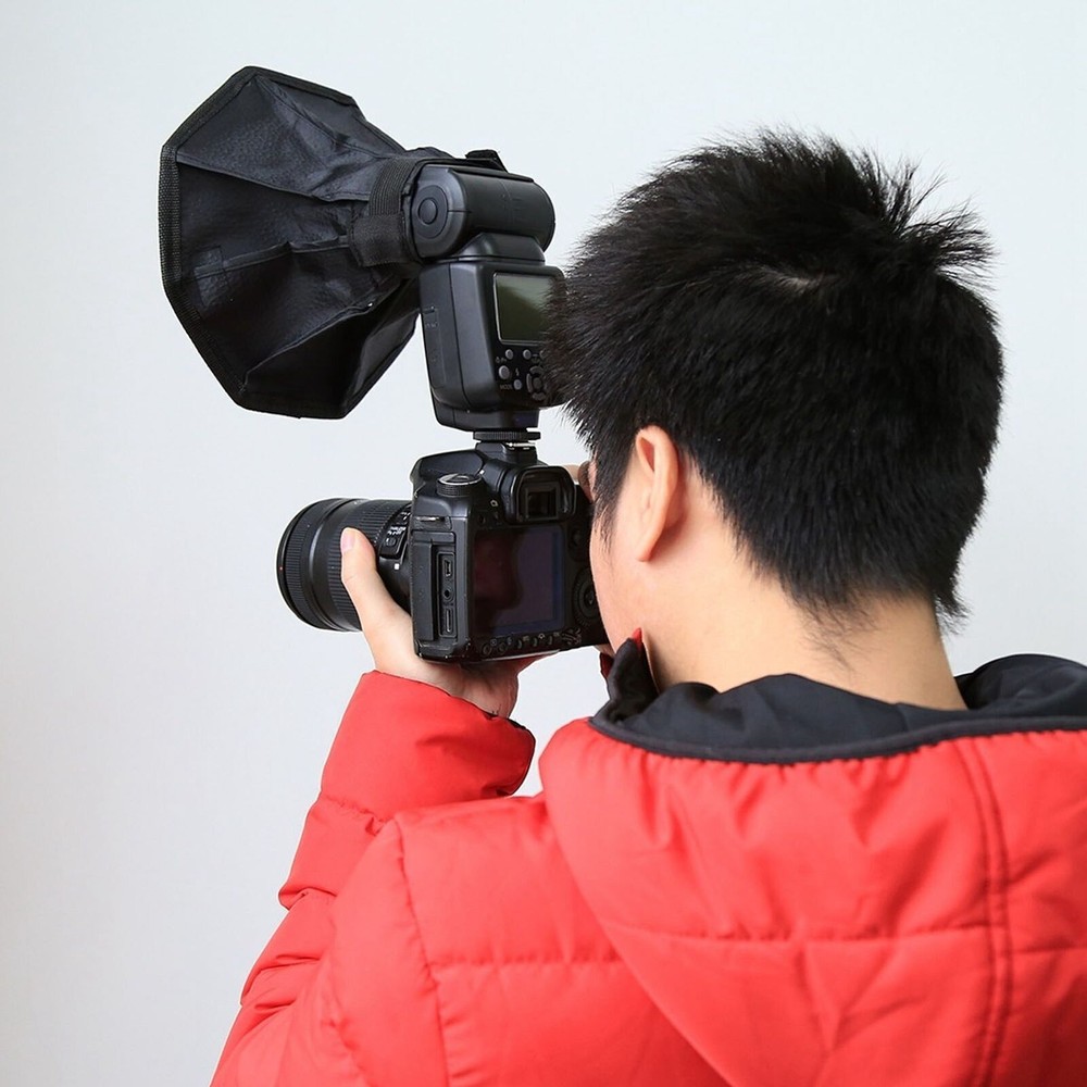 Camera Softbox Nylon Octagonal 20cm Foldable Flash Light Diffuser Softbox