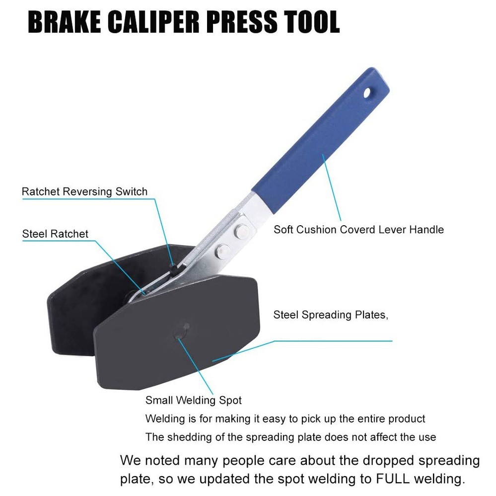 Disc Brake Pad Installation Spreader Caliper Piston Spreader Compressor Tool