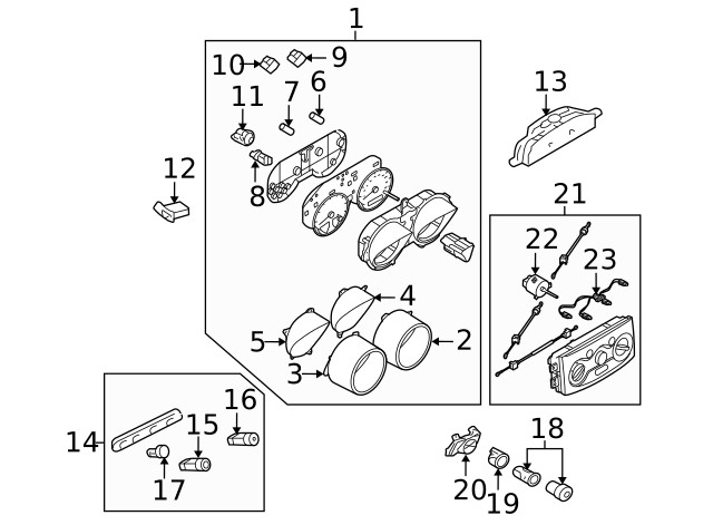 Genuine GM Dash Control Unit 96539551