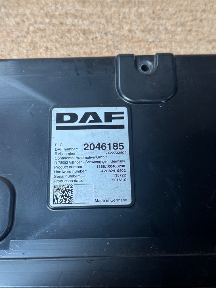 DAF XF ELC ECU 2046185