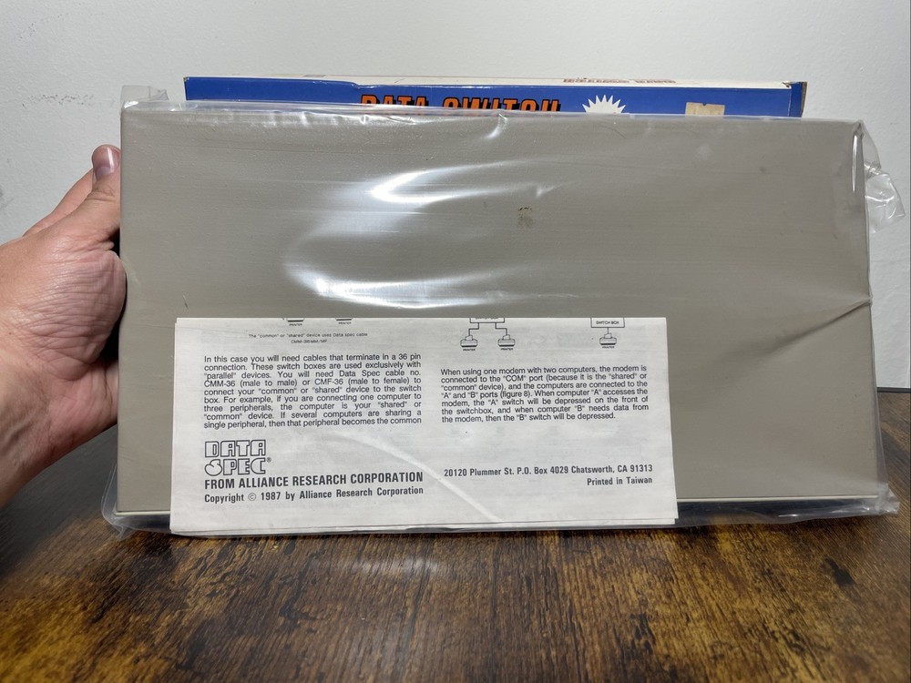 25 Pin ABX Data Switch BOX for IBM Applications ASX 2500 Data Specs RETRO