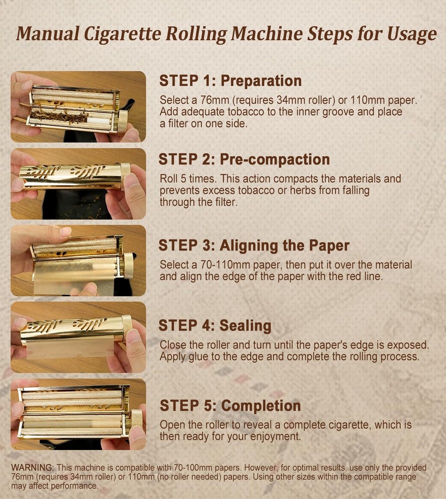 Cigarette Rolling Machine, Cigarette Roller, Pre Roll Machine, Rolling Machin...