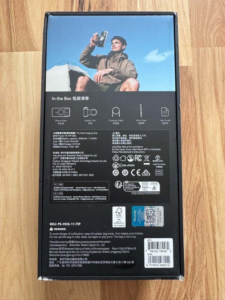 Telesin Master Grip for iPhone 17 Pro Max - New Open Box