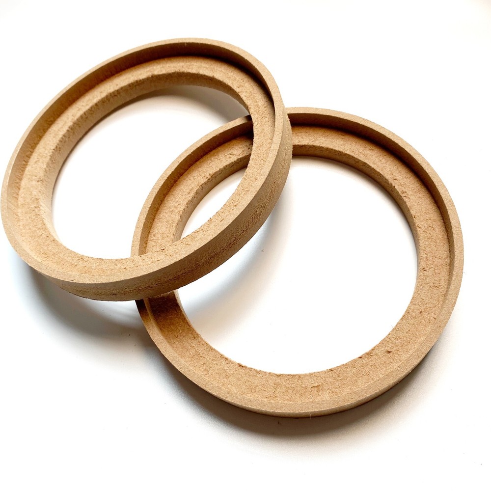Pair 5" MDF Car Speaker Mounting Spacer Recessed Ring Mounting Depth Resolution